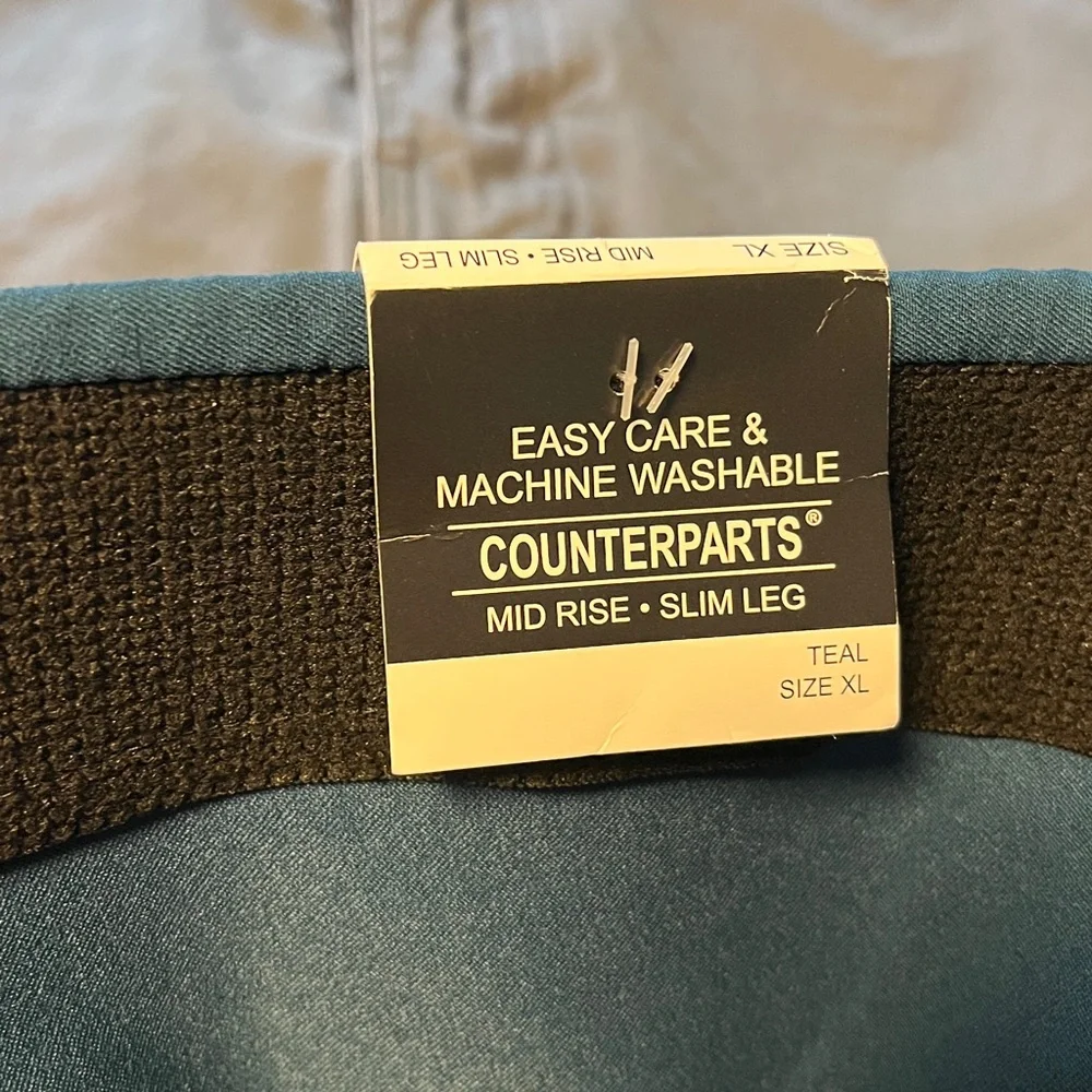 Counterparts Teal Pants with Gold Accents - Picture 10 of 11